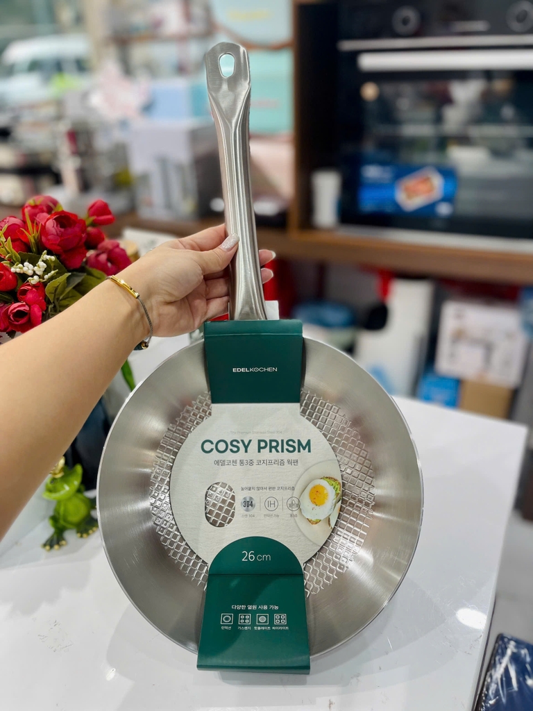 Chảo inox sâu lòng Edelkochen Cosy Prism Collection 26cm