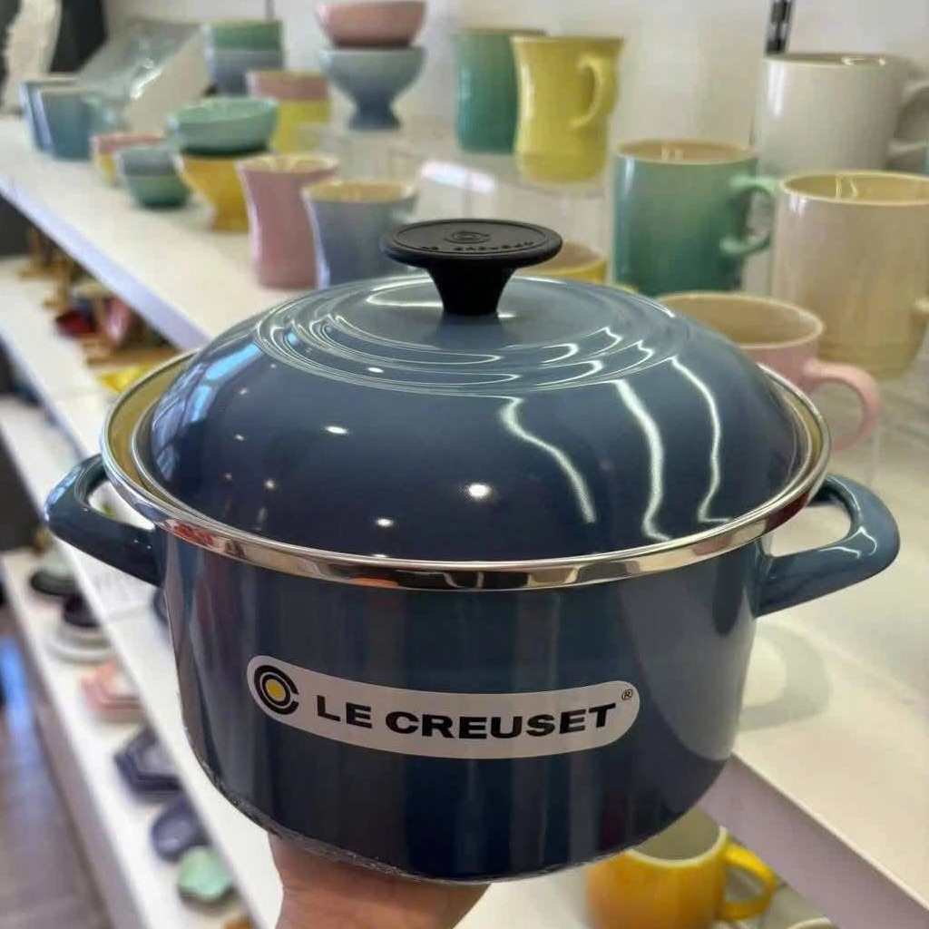 Nồi thép Le Creuset 20cm 3.7L màu xanh