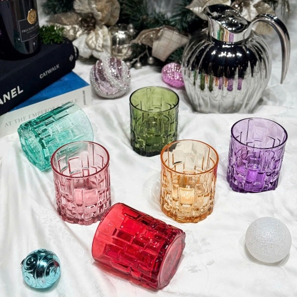 Bộ 6 cốc thuỷ tinh Irris thấp 04T-310ml (màu)