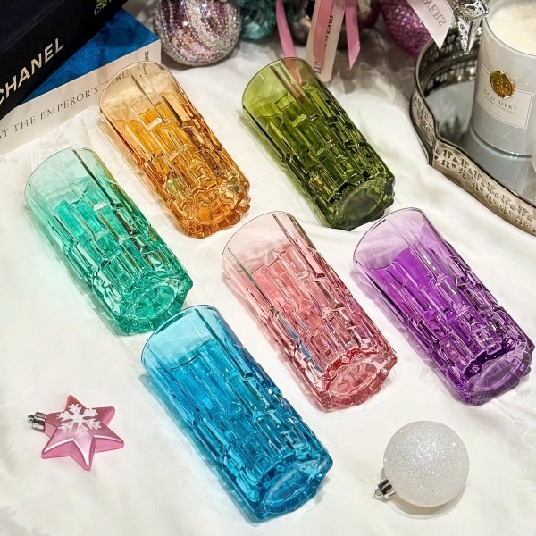 Bộ 6 cốc thuỷ tinh Irris cao 04C-320ml (màu)