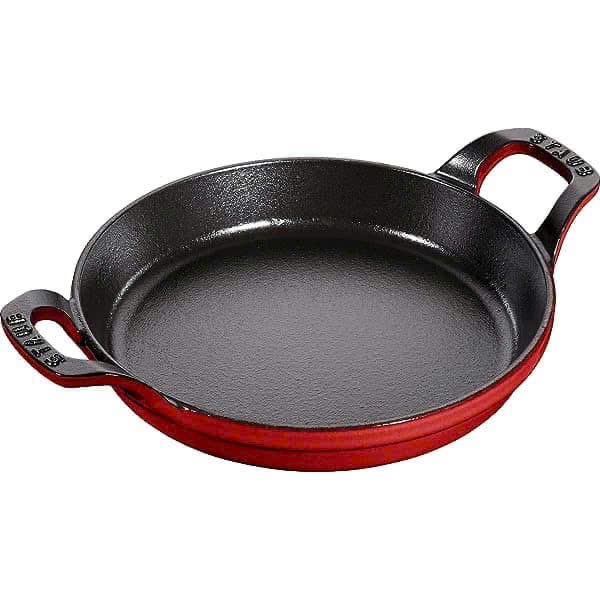 Chảo gang 2 tay cầm Staub tai vểnh 20cm màu đỏ (40509-895/ 1302006)