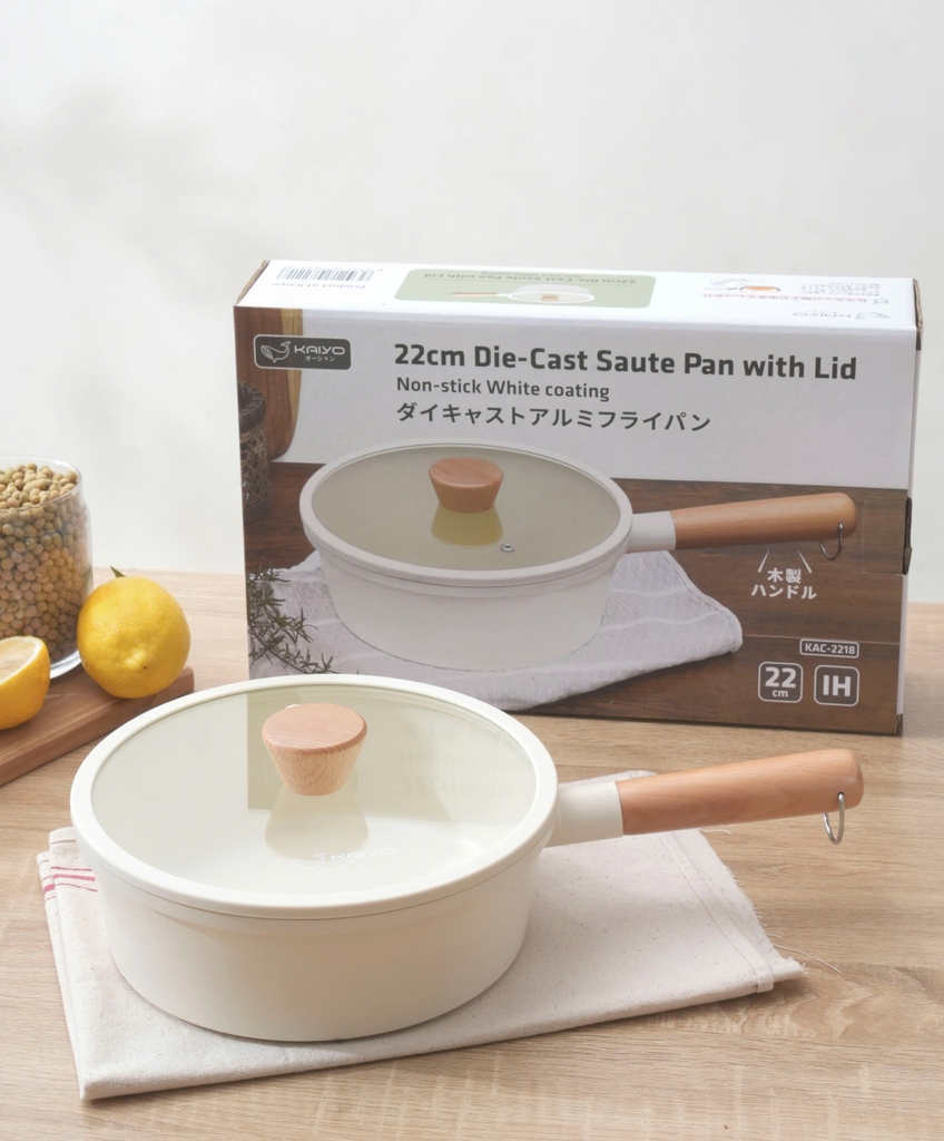 Chảo Kaiyo Elegant thành cao đáy liền 22cm (KAC-2218)