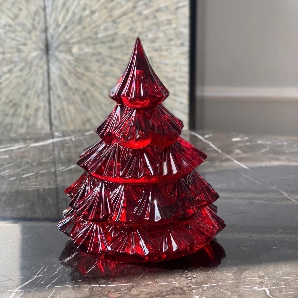 Thố pha lê Bohemia Tree 16.5cm màu đỏ (BBT/55302/72078/165/R)