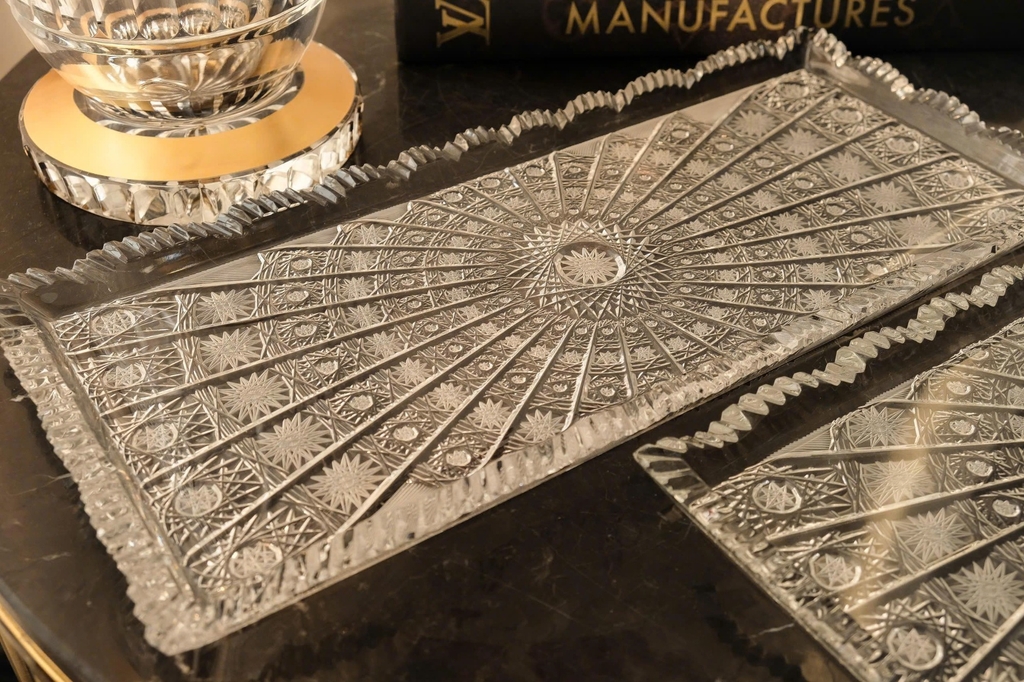 Đĩa pha lê Bohemia chữ nhật M57 34cm NK Arcade (P/CZ/AC/69172/57001/340)