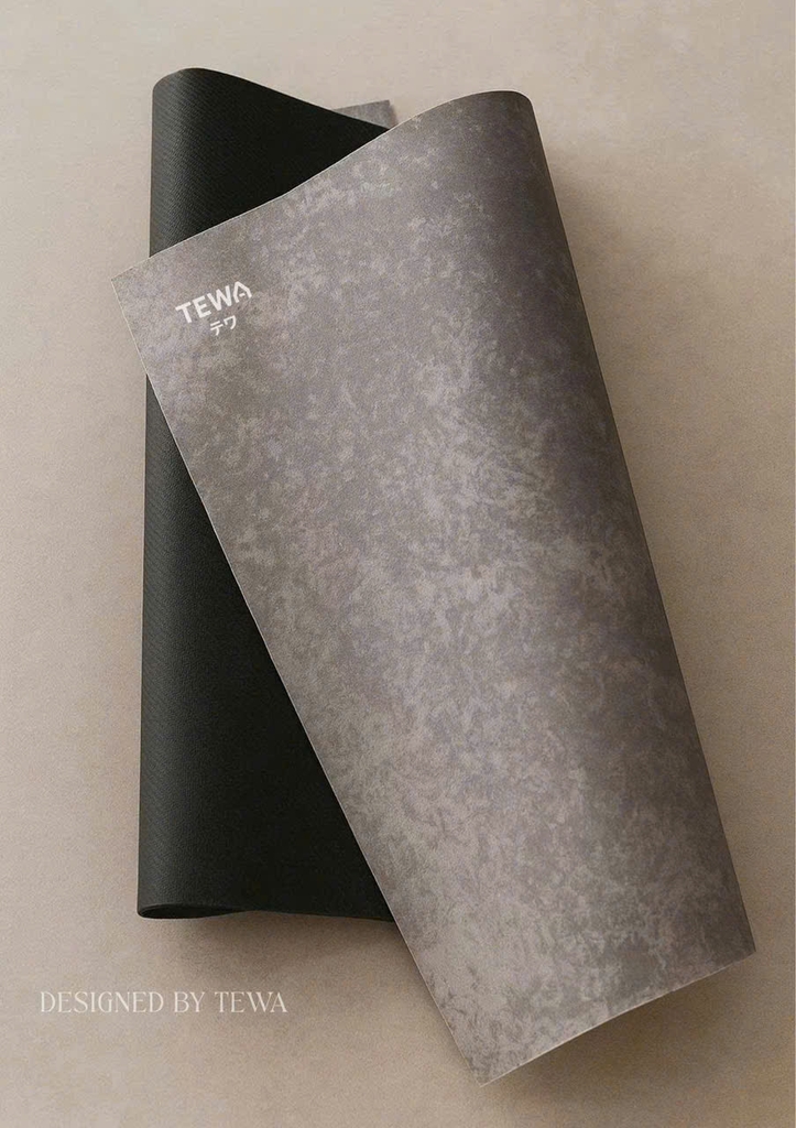 Thảm nhà tắm polyester Tewa vân xám (60*40cm) 80055/80023