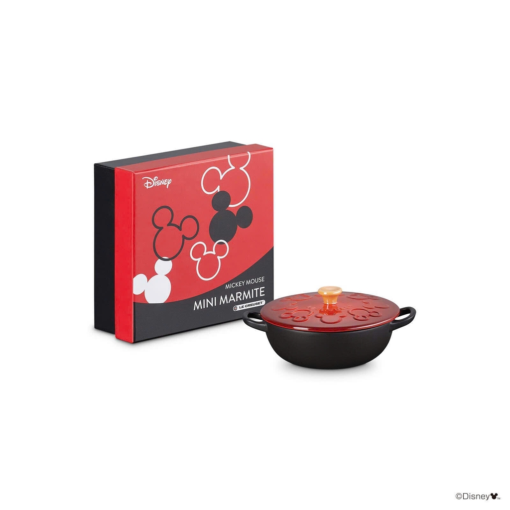 Nồi sứ mini Le Creuset Mickey 12.5cm màu đỏ đen (81904129800331)