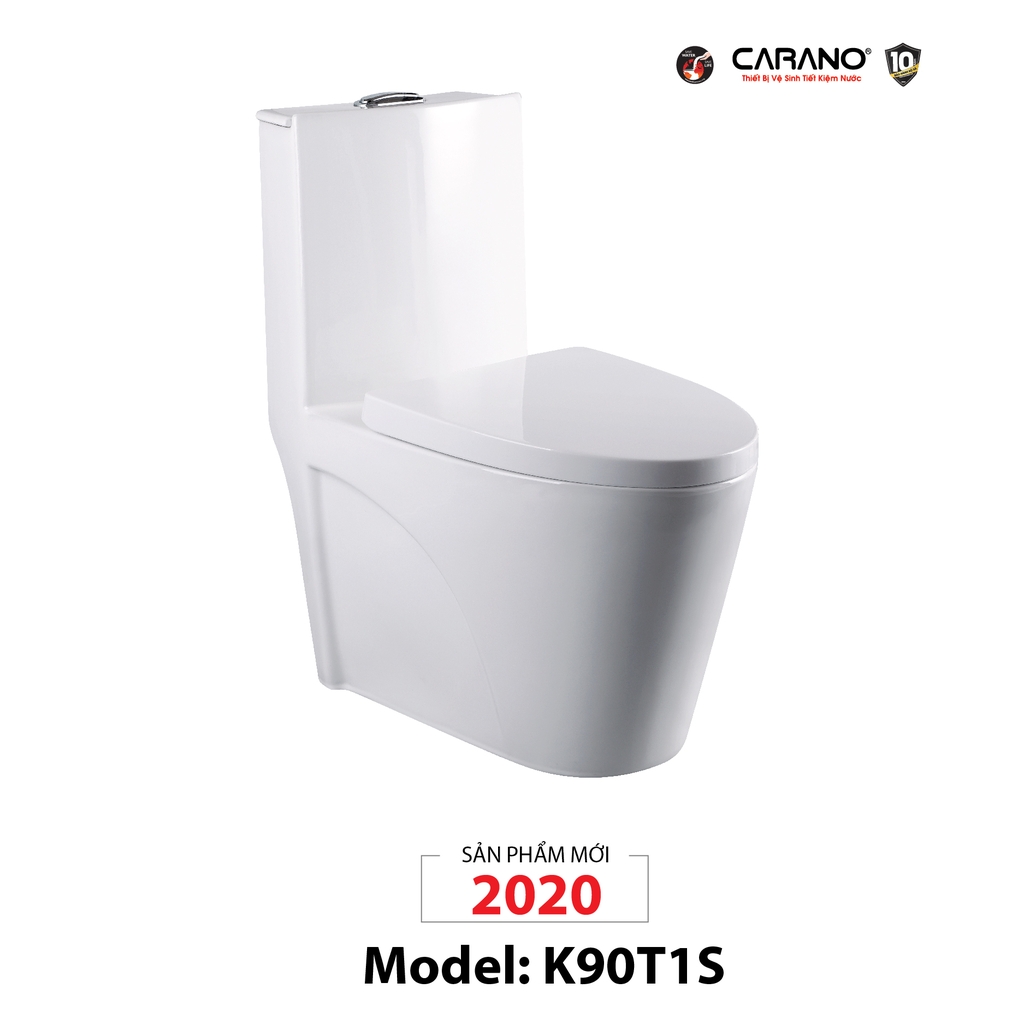 BỒN CẦU CARANO 1 KHỐI K90T1S (TOILET MODEL: K90T1S)