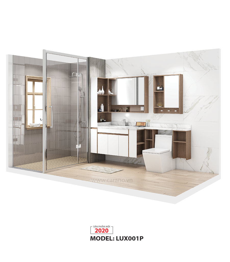 TỦ LAVABO CARANO MODEL LUX001P