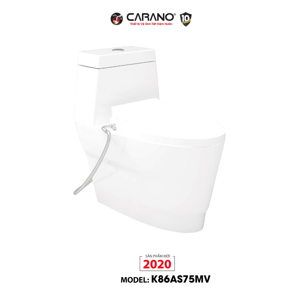 BỒN CẦU CARANO 1 KHỐI K86AS75MV (TOILET MODEL: K86AS75MV)