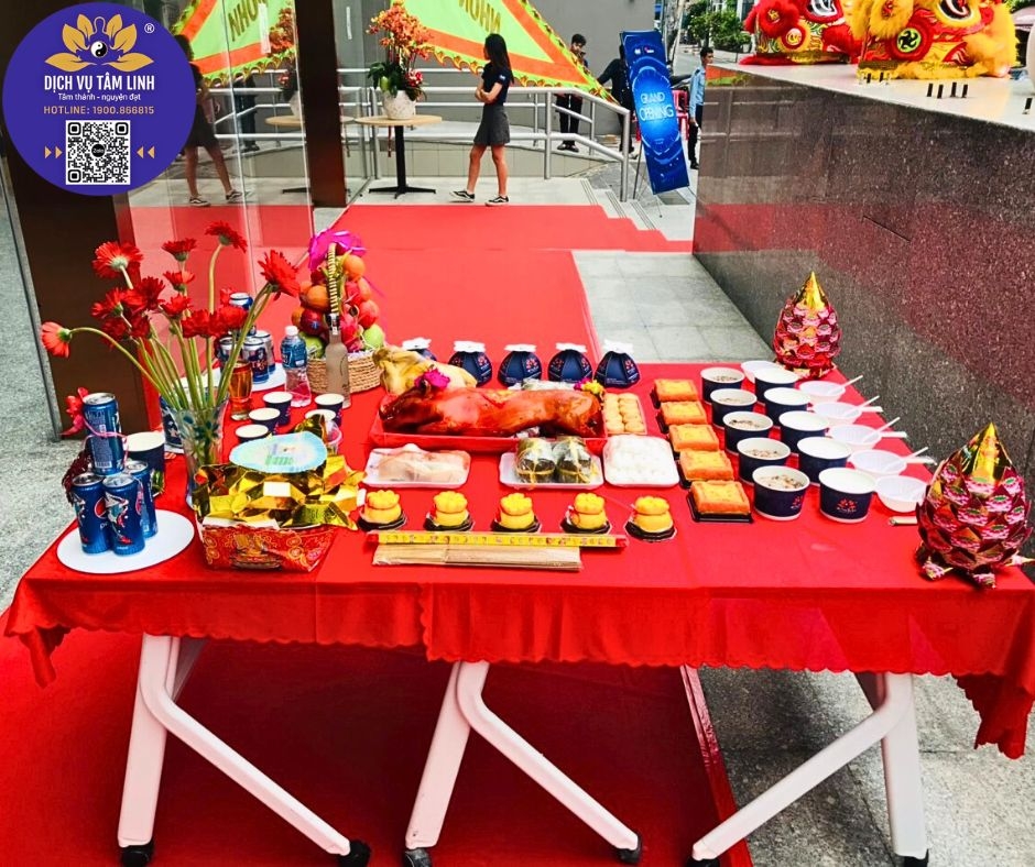 Mâm cúng khai trương cao cấp tại Tân Hưng Mâm cúng khai trương tại phường Tân Hưng: Chuẩn bị 90 giây đầu để khách lạ dám bước vào