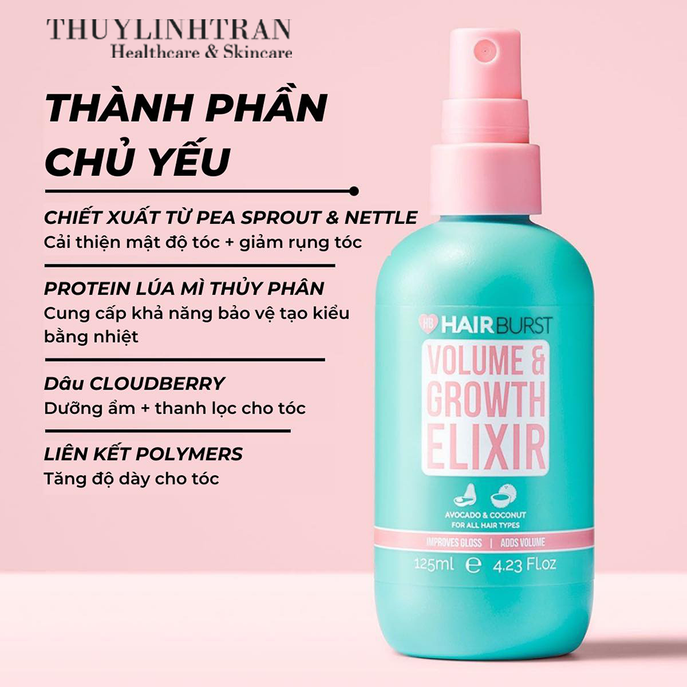 HAIRBURST Volume & Growth Elixir | THUYLINHTRAN - Thực phẩm chức năng và mỹ phẩm chính hãng HAIRBURST Volume & Growth Elixir | THUYLINHTRAN - Thực phẩm chức năng và mỹ phẩm chính hãng