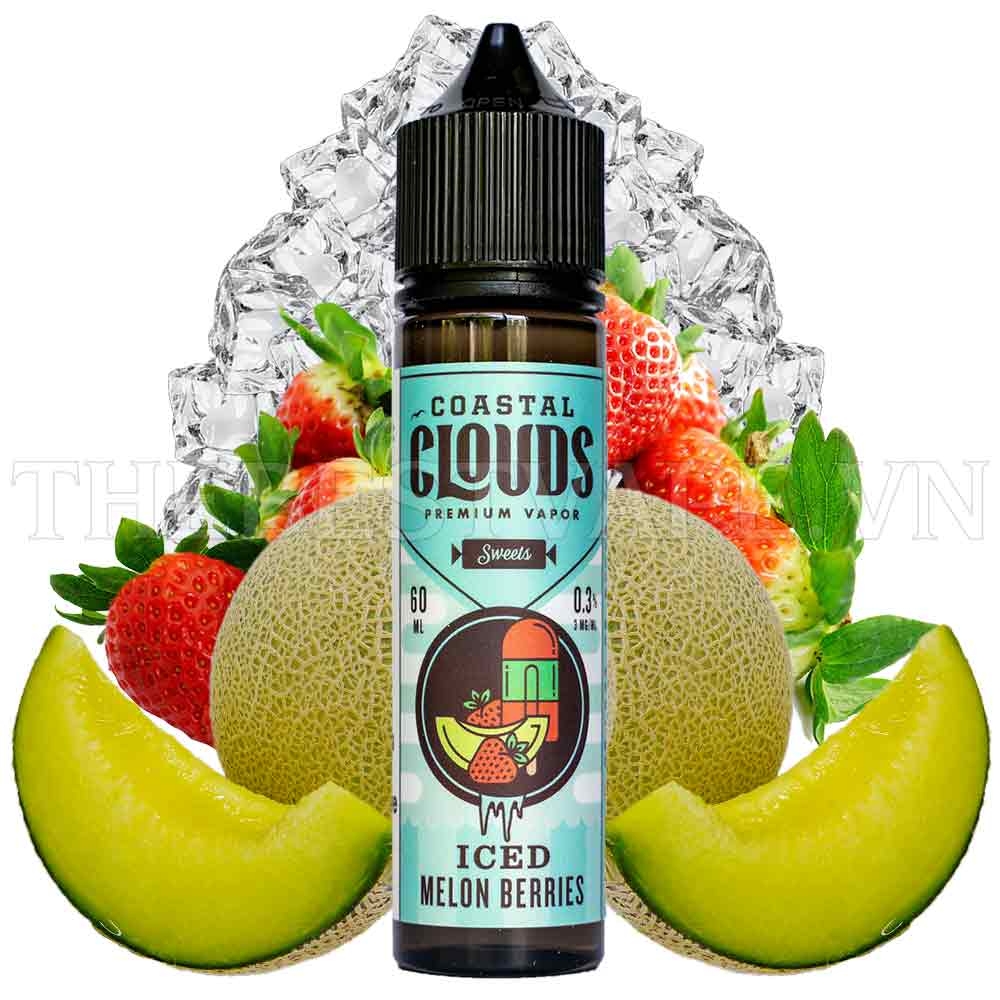 COASTAL CLOUDS ICED MELON BERRIES 60ml tinh dầu vape mỹ chính hãng