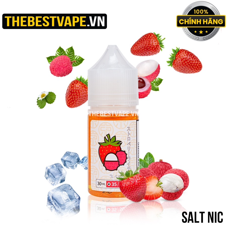 Tokyo ICED STRAWBERRY LYCHEE ( Dâu Tây Vải Lạnh ) thơm ngon tới giọt cuối cùng