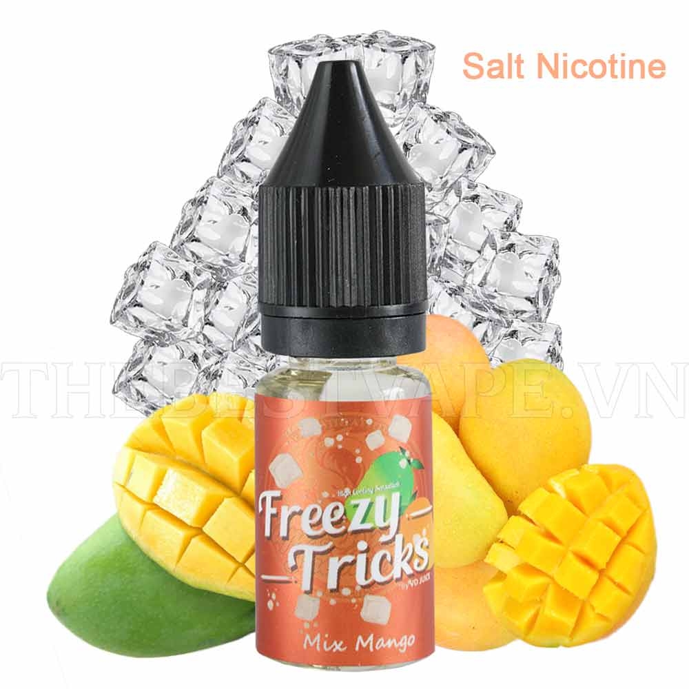 Bán Tinh Dầu Vape Malaysia Salt Nicotine Mango Freezy Tricks 10ml