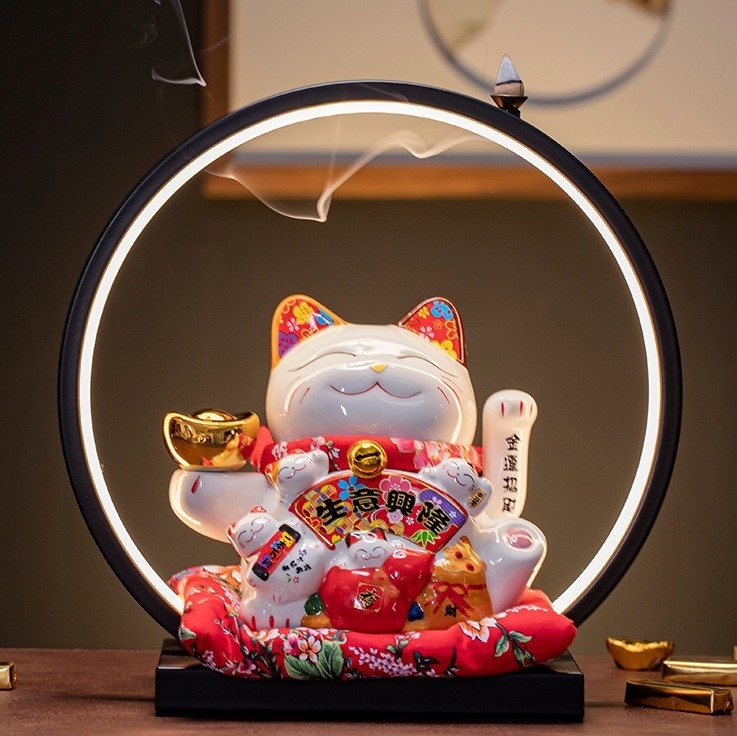 DC - Đèn mèo thần tài, đốt hương trầm, tạo may mắn tài lộc (không kèm trầm)  | GadgetVN Dc - Đèn Mèo Thần Tài, Đốt Hương Trầm, Tạo May Mắn Tài Lộc (Không Kèm Trầm)  | Gadgetvn