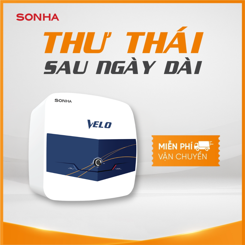 Bình nước nóng Sơn Hà VELO vuông 20L (VEL 20V)