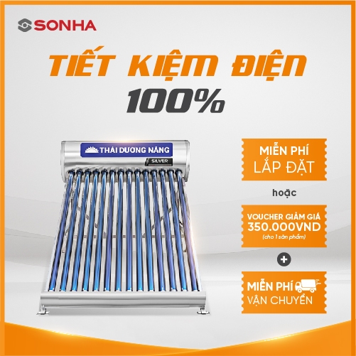 Thái dương năng Sơn Hà SILVER 58 - 140 ống chân không
