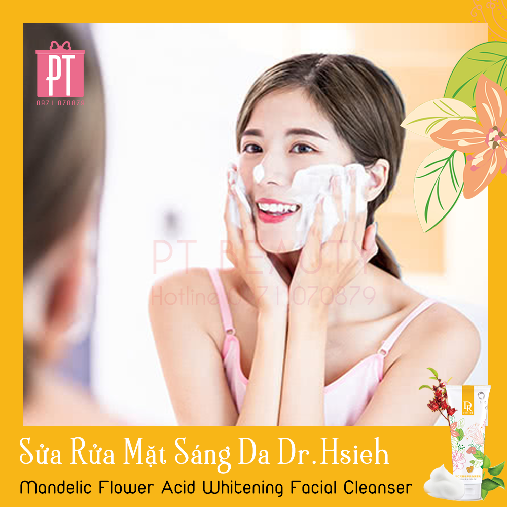 Sữa Rửa Mặt Sáng Da Dr.Hsieh Mandelic Flower Acid Whitening 120ml