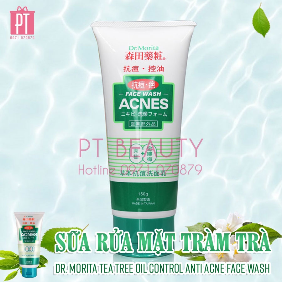 Sữa Rửa Mặt Tràm Trà Dr. Morita Tea Tree Oil Control Anti Acne Face Wash