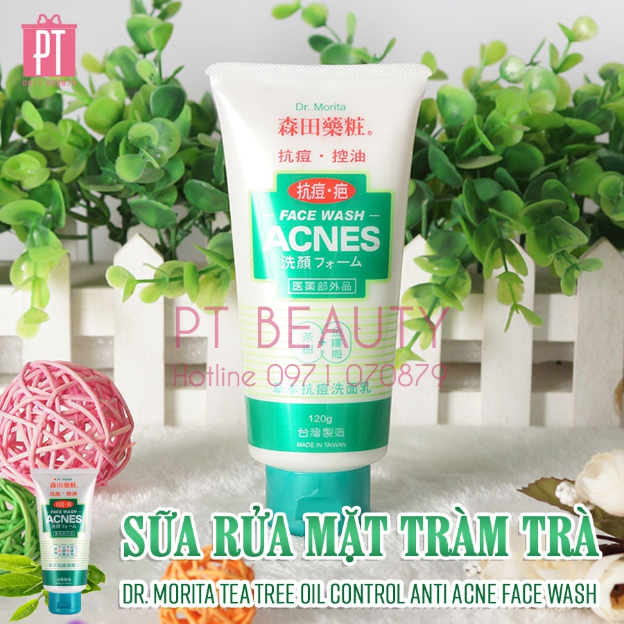 Sữa Rửa Mặt Tràm Trà Dr. Morita Tea Tree Oil Control Anti Acne Face Wash