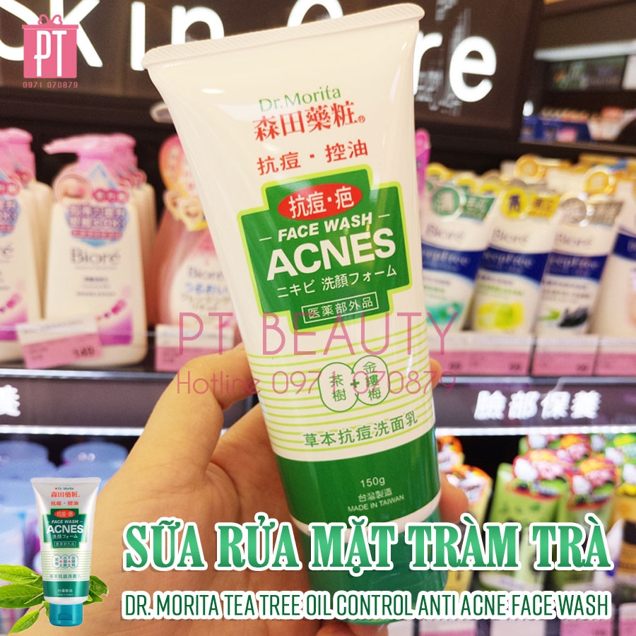 Sữa Rửa Mặt Tràm Trà Dr. Morita Tea Tree Oil Control Anti Acne Face Wash