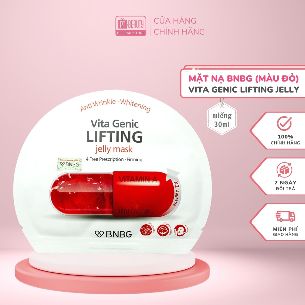 Mặt nạ BNBG Vita Mask giảm mụn, phục hồi, cấp ẩm, nuôi dưỡng da toàn diện 30ml Hàn Quốc