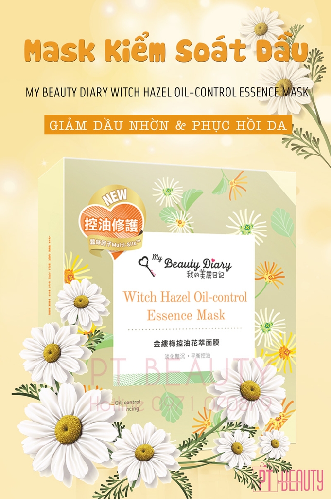 Mặt Nạ Kiểm Soát Dầu My Beauty Diary Witch Hazel Oil-Control Essence Mask