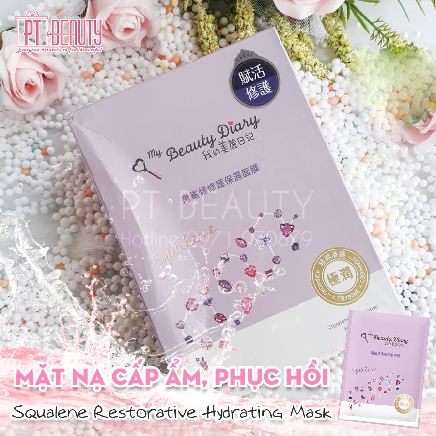 Mặt Nạ Phục Hồi, Chống Lão Hóa My Beauty Diary Squalene Restorative Hydrating Mask 8pcs