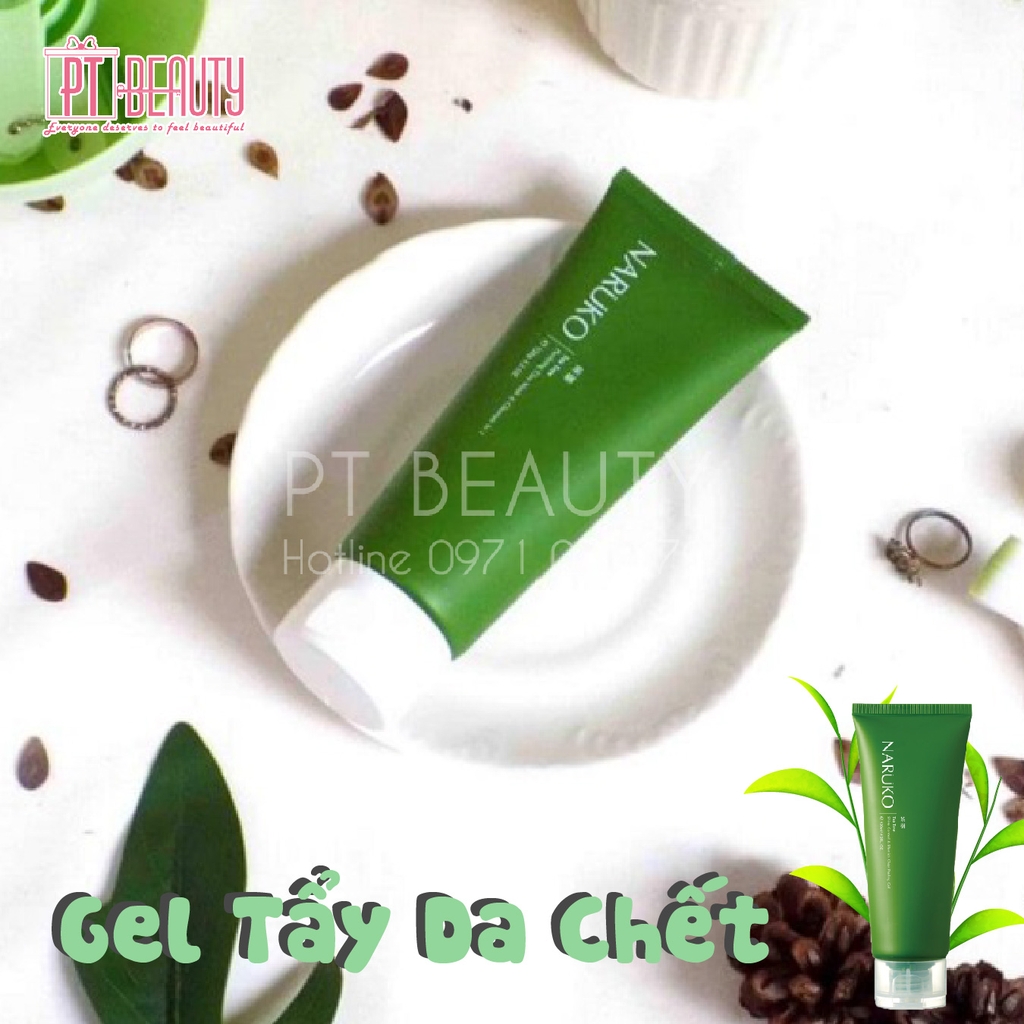 Naruko Gel Tẩy Da Chết Tràm Trà Điều trị mụn - Tea tree Shine Control & Blemish Clear Peeling Gel 120ml