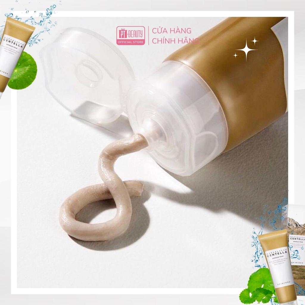 Sữa rửa mặt rau má Skin1004 Madagascar Centella Ampoule Foam tuýp 125ml