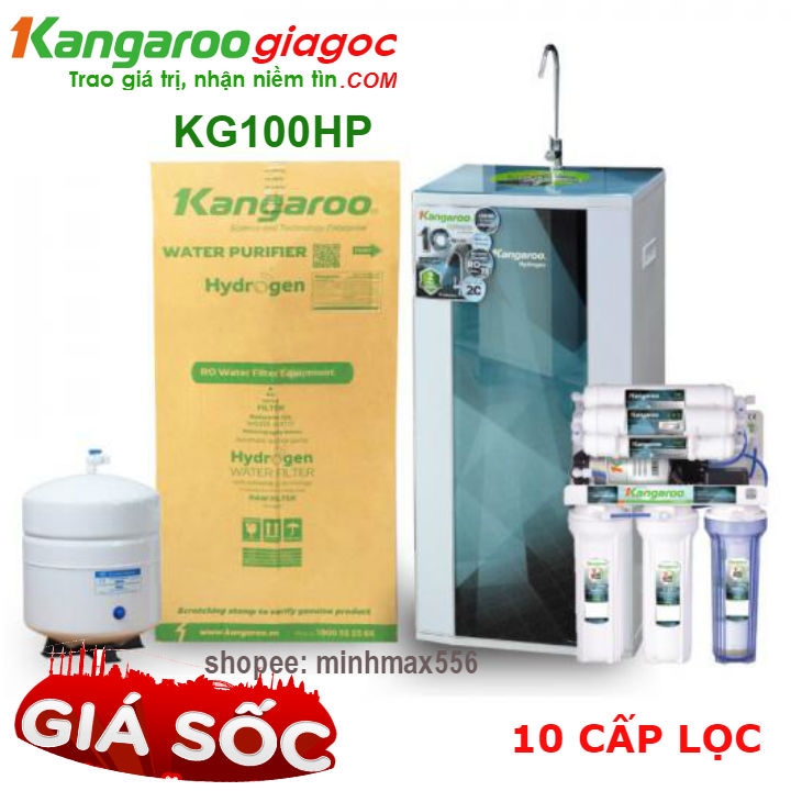 KG100HP-KV, Máy lọc nước kangaroo hydrogen Plus KG100HP ( không vỏ tủ )