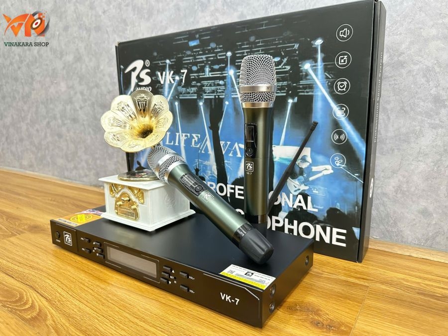 MICRO KHÔNG DÂY PS AUDIO VK-7 | Vinakara.com