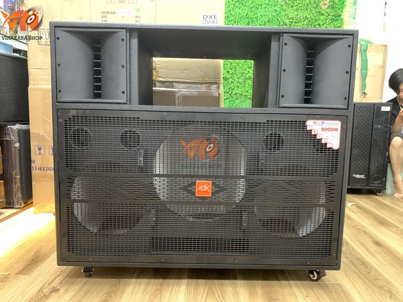 Vỏ thùng loa kéo điện 3 bass ( 2 bass 30cm 1 sub 40cm), có khóa ...