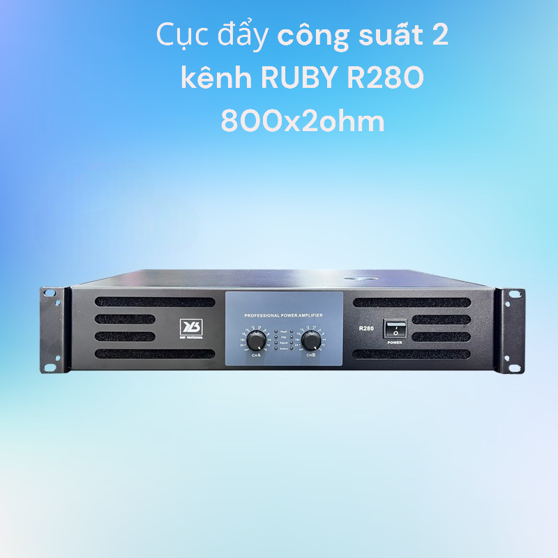 Cục đẩy công suất 2 kênh RUBY R280, 2 x800w | Vinakara.com