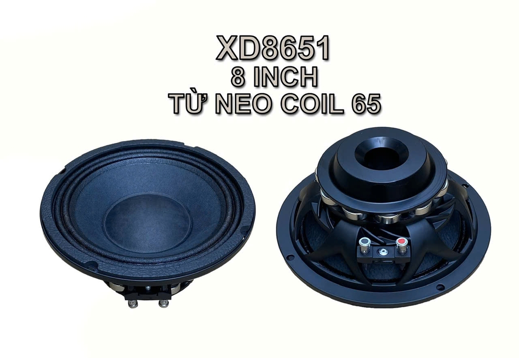 Loa Bass Neo Bi 20 2 Tấc Coil 65 | XD8651 200w | Vinakara.com