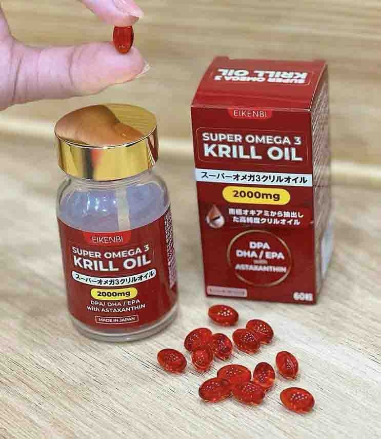 OMEGA 3 KRILL OIL MỸ KIRKLAND 180 VIÊN HỖ TRỢ GIẢM CHOLESTEROL VÀ TRÍ NÃO