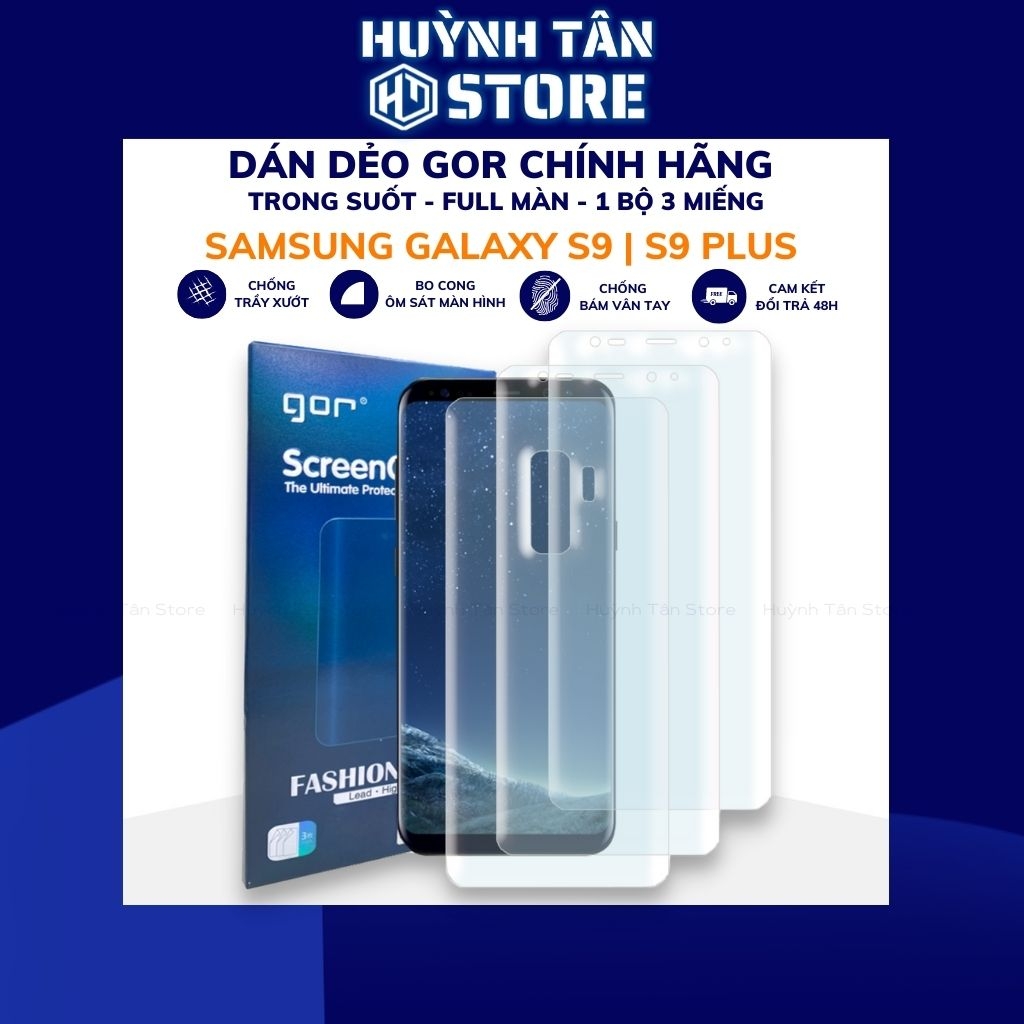 Dán màn hình samsung s9 plus gor dẻo trong suốt chính hãng phụ kiện huỳnh  tân Dán Màn Hình Samsung S9 Plus Gor Dẻo Trong Suốt Chính Hãng Phụ Kiện Huỳnh  Tân