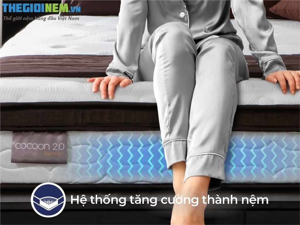NỆM LÒ XO TÚI LIÊN Á - COCOON 2.0 PREMIUM