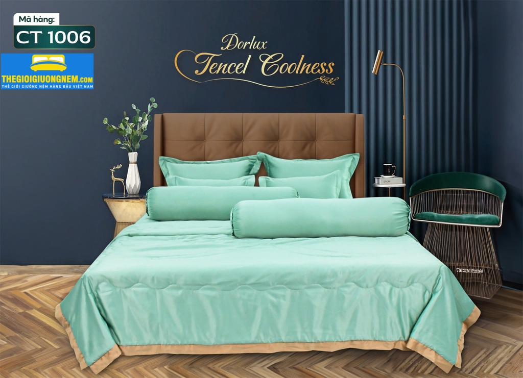 Bộ Drap 10 Món Vải Tencel Một Màu - Dorlux Tencel Coolness