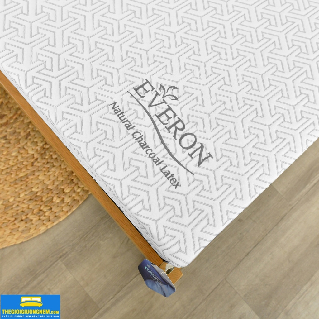 Đệm Cao Su Than Hoạt Tính Everon - Natural Charcoal Latex