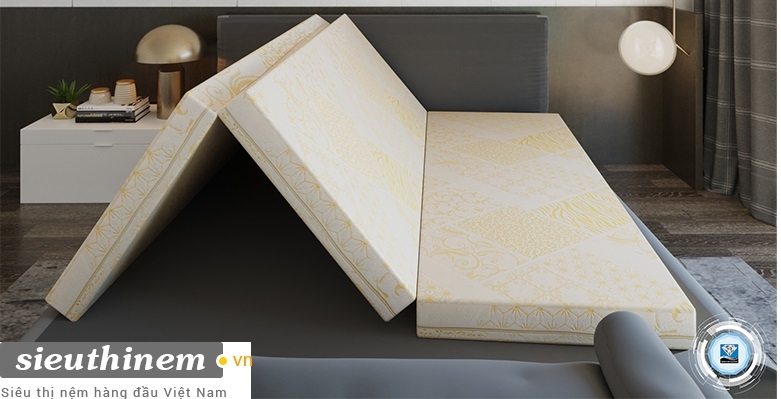 Nệm Gấp 3 Cao Su Bông Kim Cương – Titanium | Mua Online Khuyến Mãi Lớn