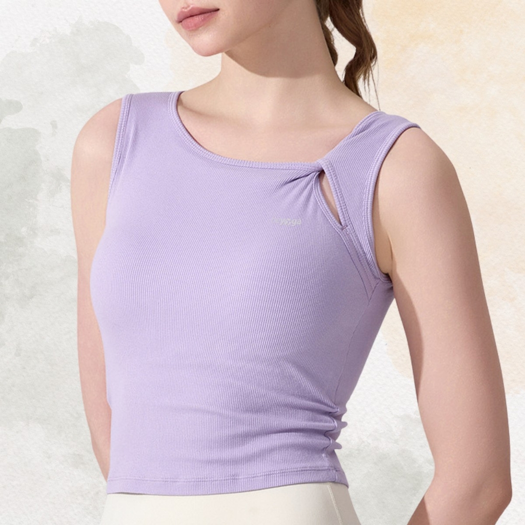 Áo tập tanktop cut-out vai xoắn TNK5126 beYoga
