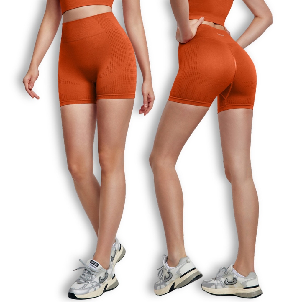 Quần short nhún mông SHT5124 beYoga – Cạp cao gen bụng, tôn dáng