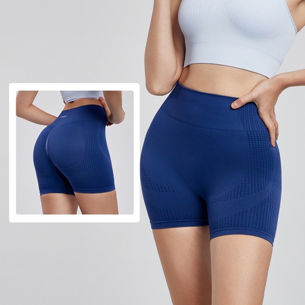 Quần short nhún mông SHT5124 beYoga – Cạp cao gen bụng, tôn dáng
