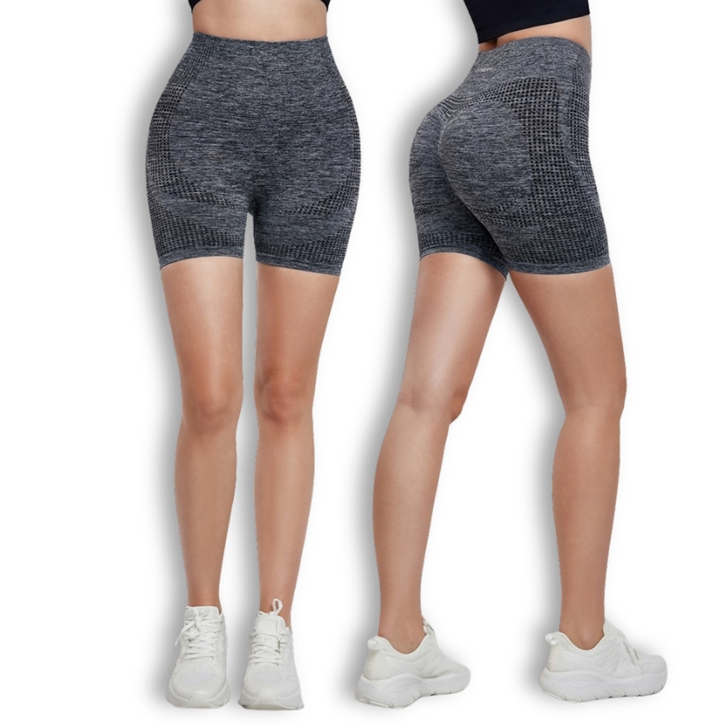 Quần short nhún mông SHT5124 beYoga – Cạp cao gen bụng, tôn dáng