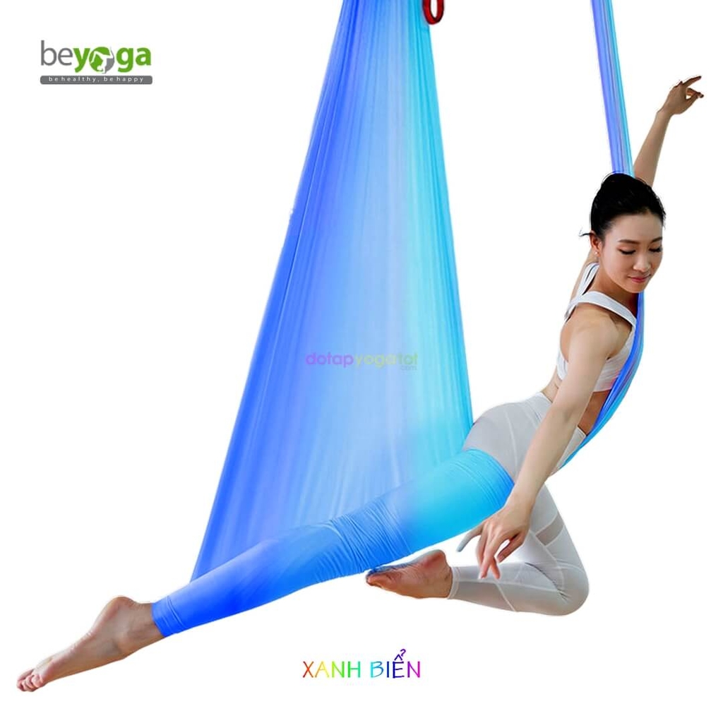 Võng tập yoga vải lụa đa sắc beYoga