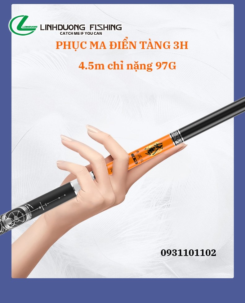 Cần câu tay MC - Phục Ma Điển Tàng 3H MC - JIADIAONI