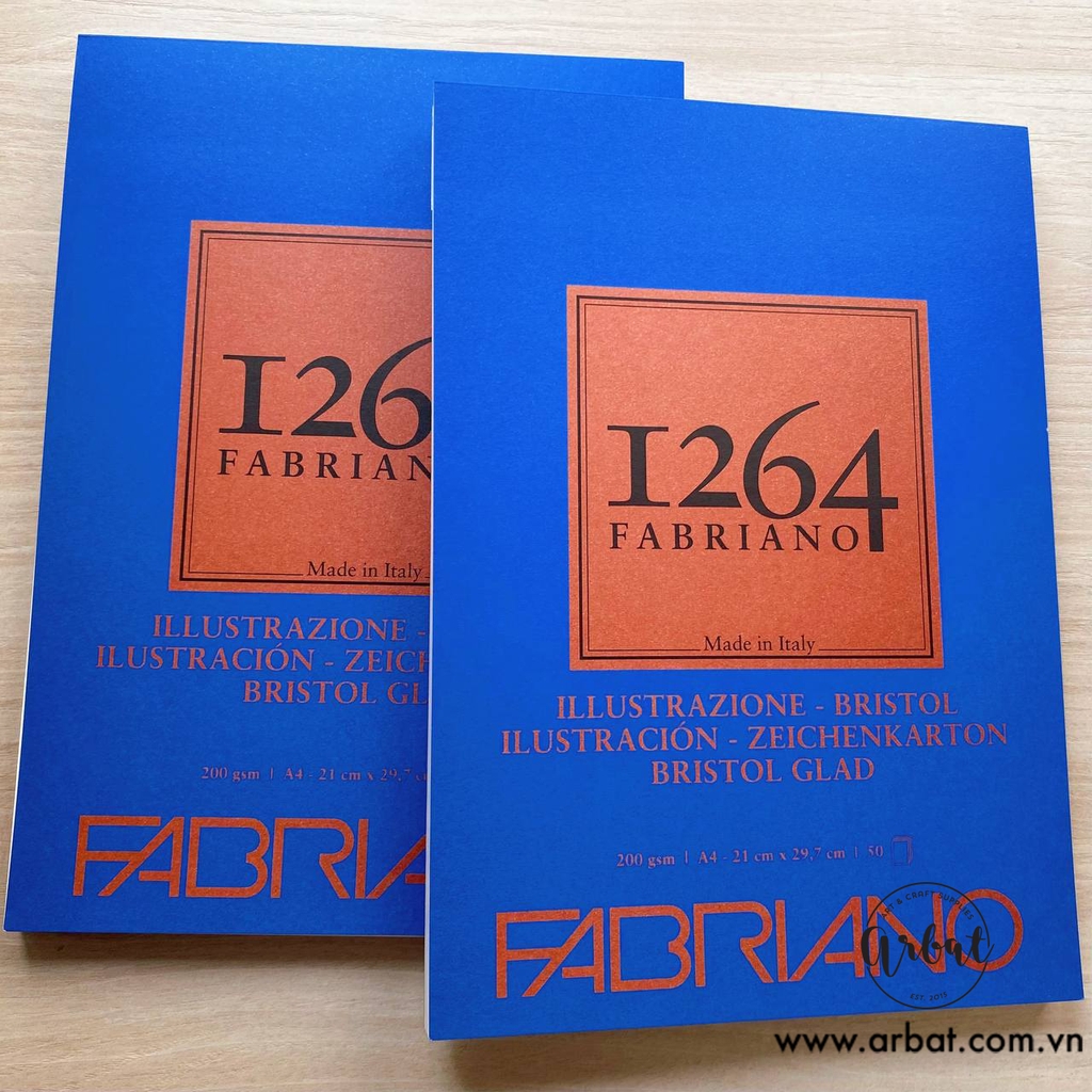 Sổ sketchbook Fabriano 1264 Bristol A4