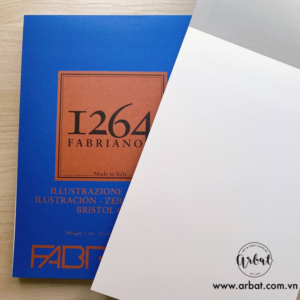 Sổ sketchbook Fabriano 1264 Bristol A4