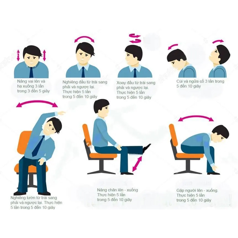 5 bài tập giảm đau cổ vai gáy cho “dân” văn phòng